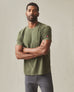 Men's Vintage Crew Tee - Mineral Wash Deep Olive